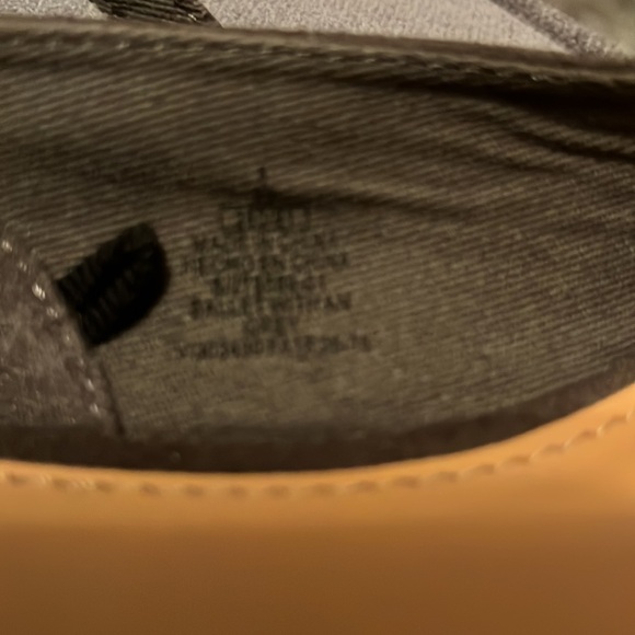 Dark great ankle strap ballerinas shoe suede front with faux leather backing - Picture 9 of 9